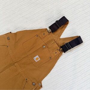 Carhartt Kids' Unisex Duck Canvas Loose Fit Bib Overalls | Size 12